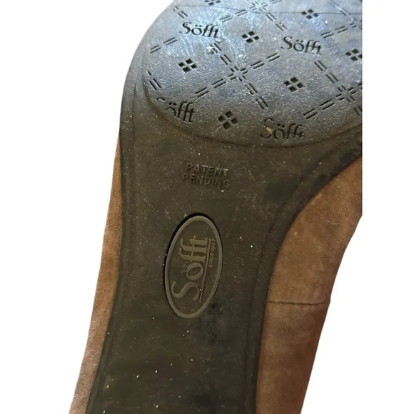 Sofft Mary Jane Taupe Genuine Leather Casual Workwear Heels Size 7M - Picture 9 of 10